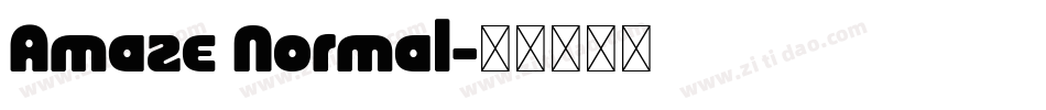 Amaze Normal字体转换